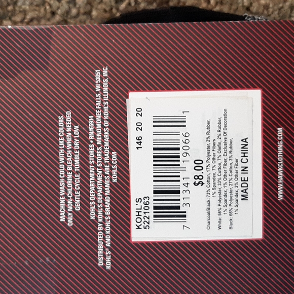 BOY'S TONY HAWK QUARTER CREW SOCKS 3 PACK 7-8.5 (9-3) - Picture 3 of 5